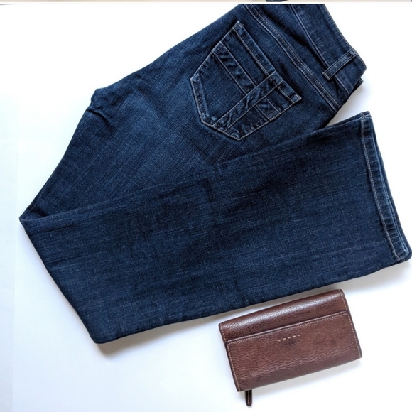 CAbi Dark Wash Denim Boot Cut Jeans 4 - Picture 1 of 7